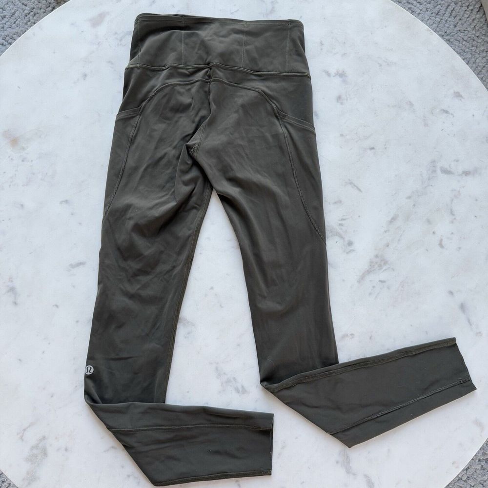 Lululemon Womens Fast Free Tight 28" Non-Reflective Dark Olive Size 4 $128 Nulux - Picture 2 of 9